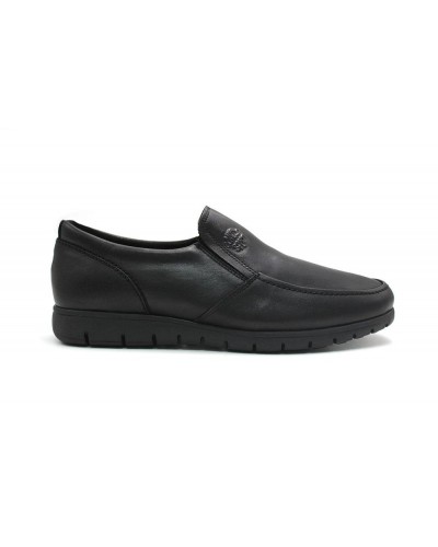 ZAPATO NEGRO  PIEL COMODO SPORTS 074