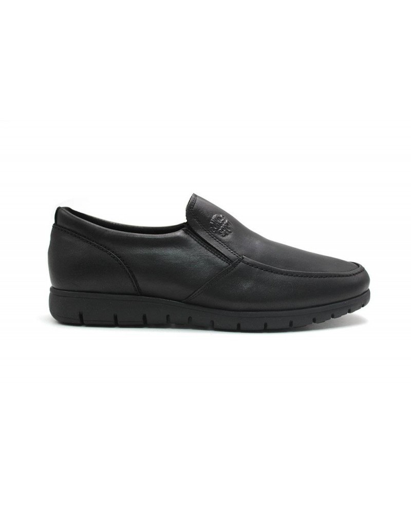 ZAPATO NEGRO  PIEL COMODO SPORTS 074