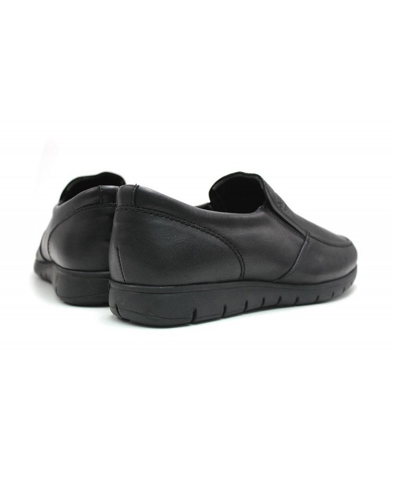 ZAPATO NEGRO  PIEL COMODO SPORTS 074