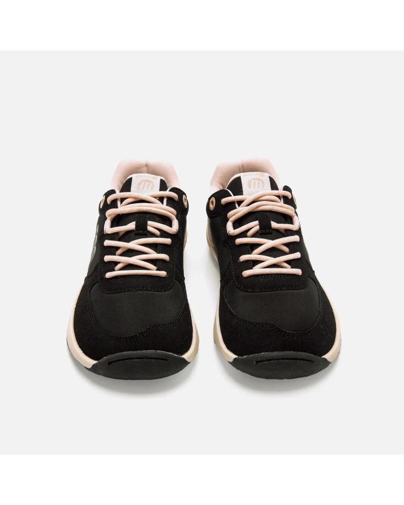 ZAPATILLA RESPETUOSO NEGRA O GRIS  MUSTANG 60857