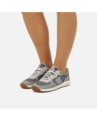 ZAPATILLA RESPETUOSO NEGRA O GRIS  MUSTANG 60857 2