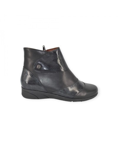 BOTIN PIEL NEGRO PITILLOS  2801