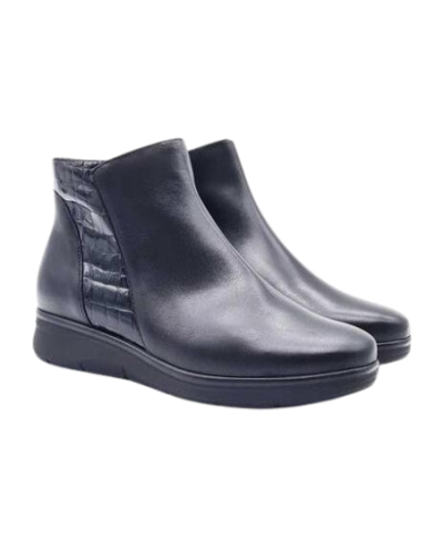 BOTIN NEGRO PIEL PITILLOS 10704 2