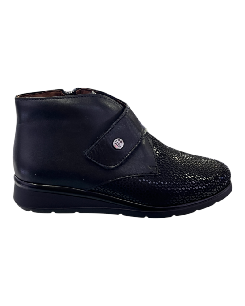 BOTIN VELCRO  NEGRO PITILLOS 10013