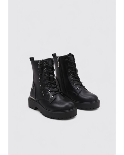 BOTIN XTI NIÑA NEGRO MILITAR 151345 2