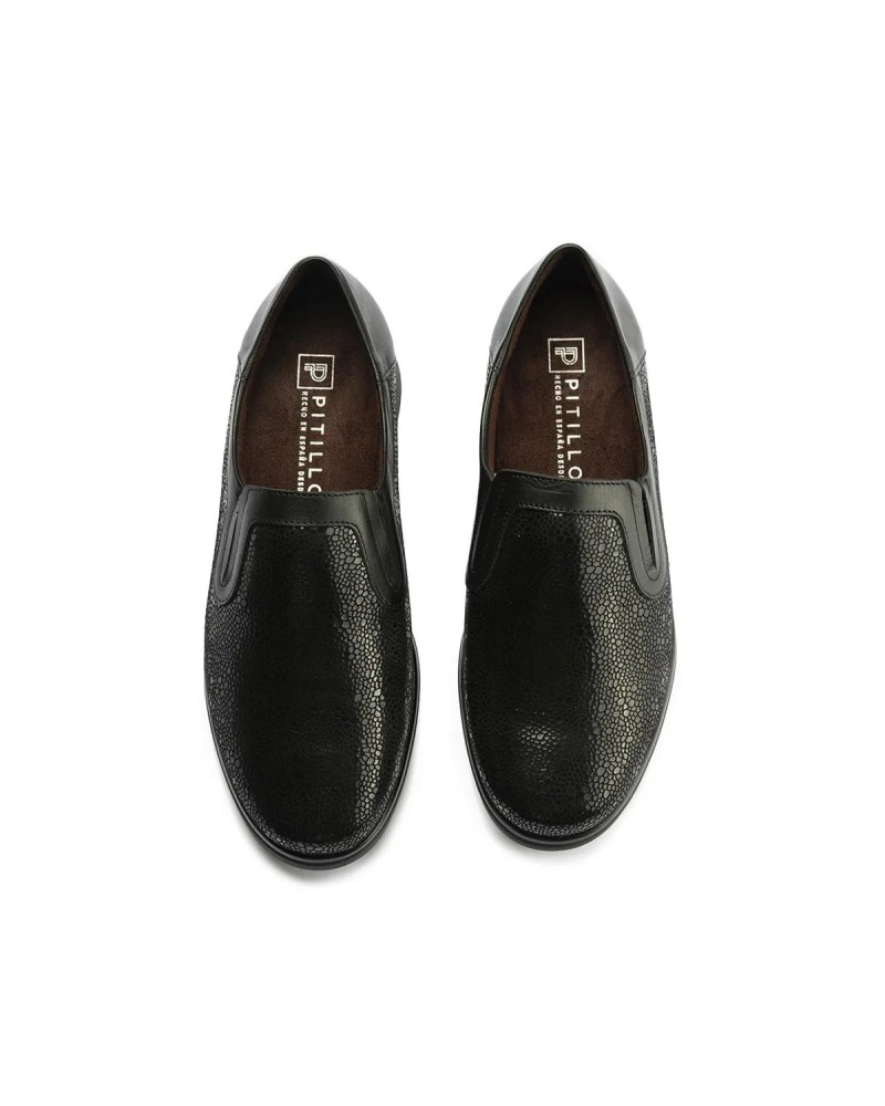 ZAPATO NEGRO PITILLOS 10711
